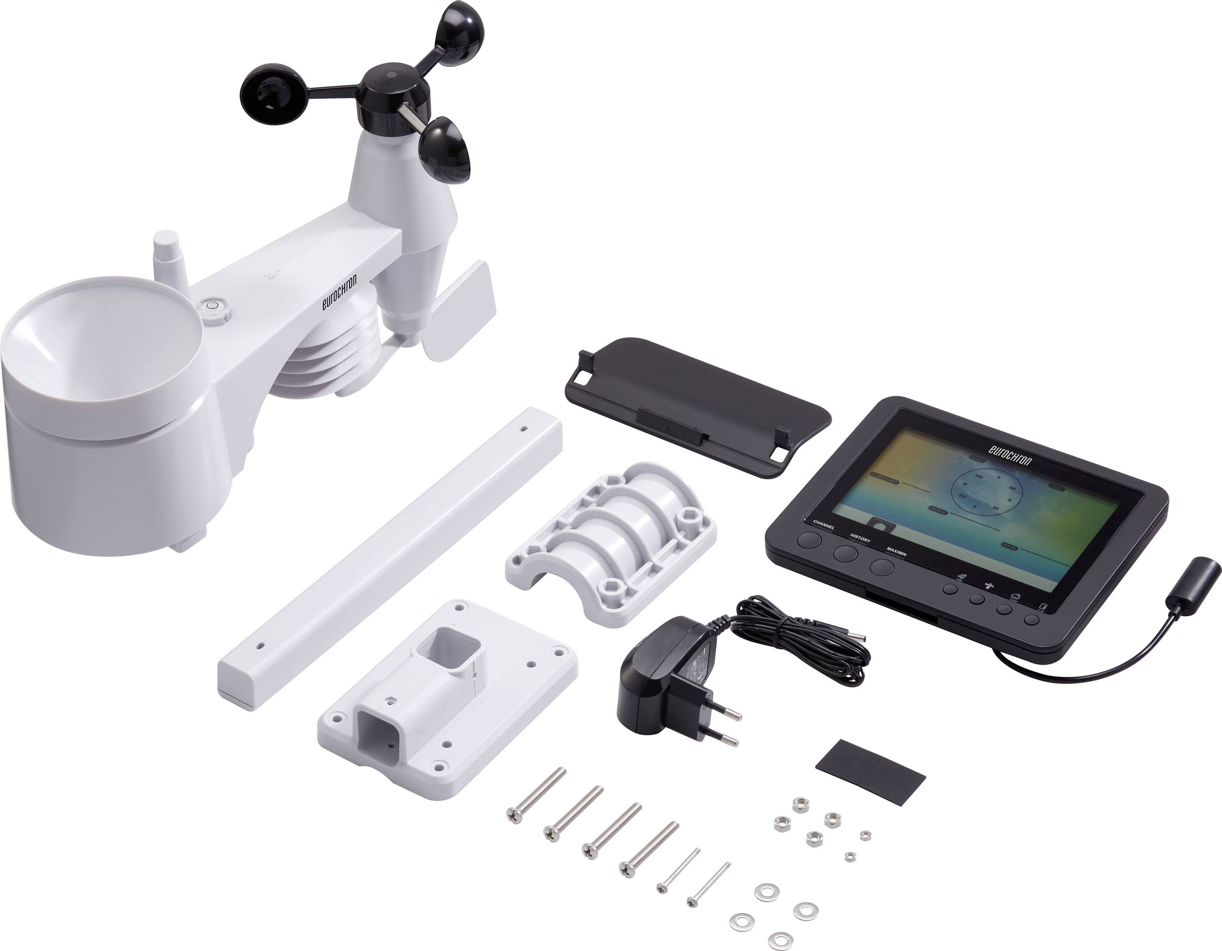 Eurochron EC-4406126 Funk-Wetterstation Vorhersage für 12 bis 24 Stunden Anzahl Sensoren max. 7 St.