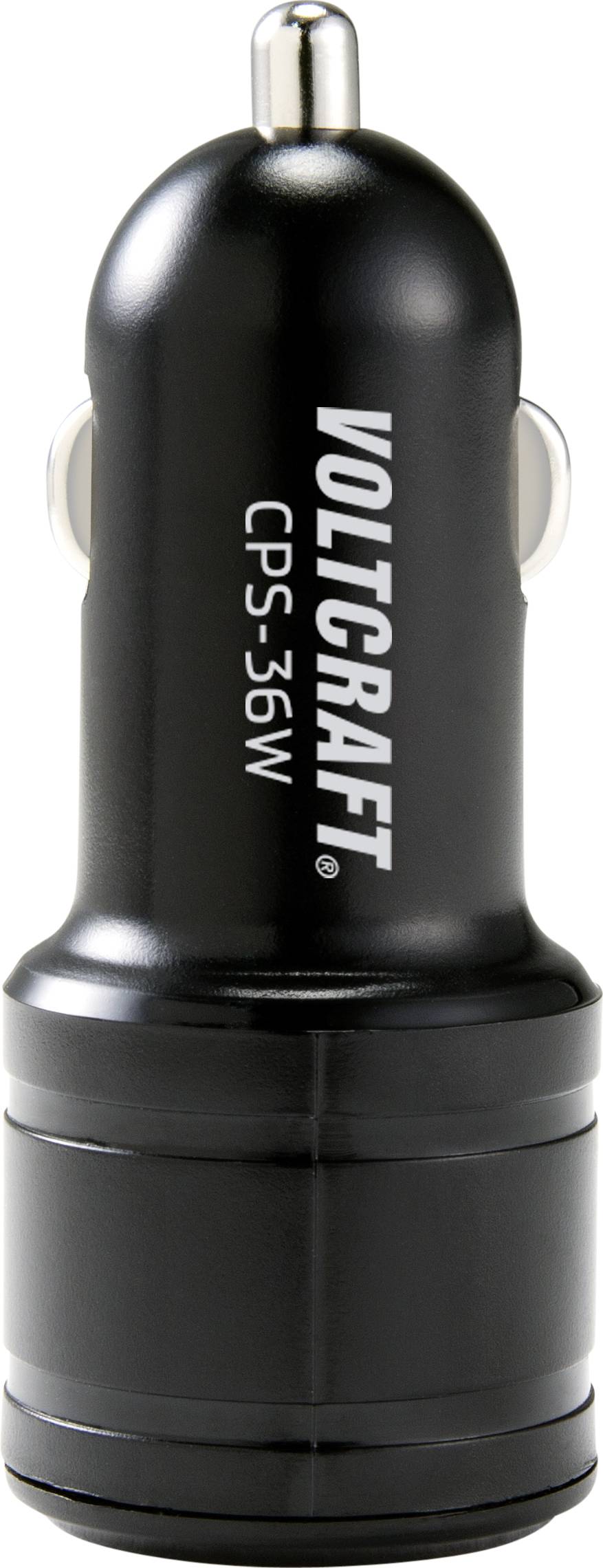 VOLTCRAFT CPS-36W USB Ladegerät 36W 2x USB-A Schwarz KFZ