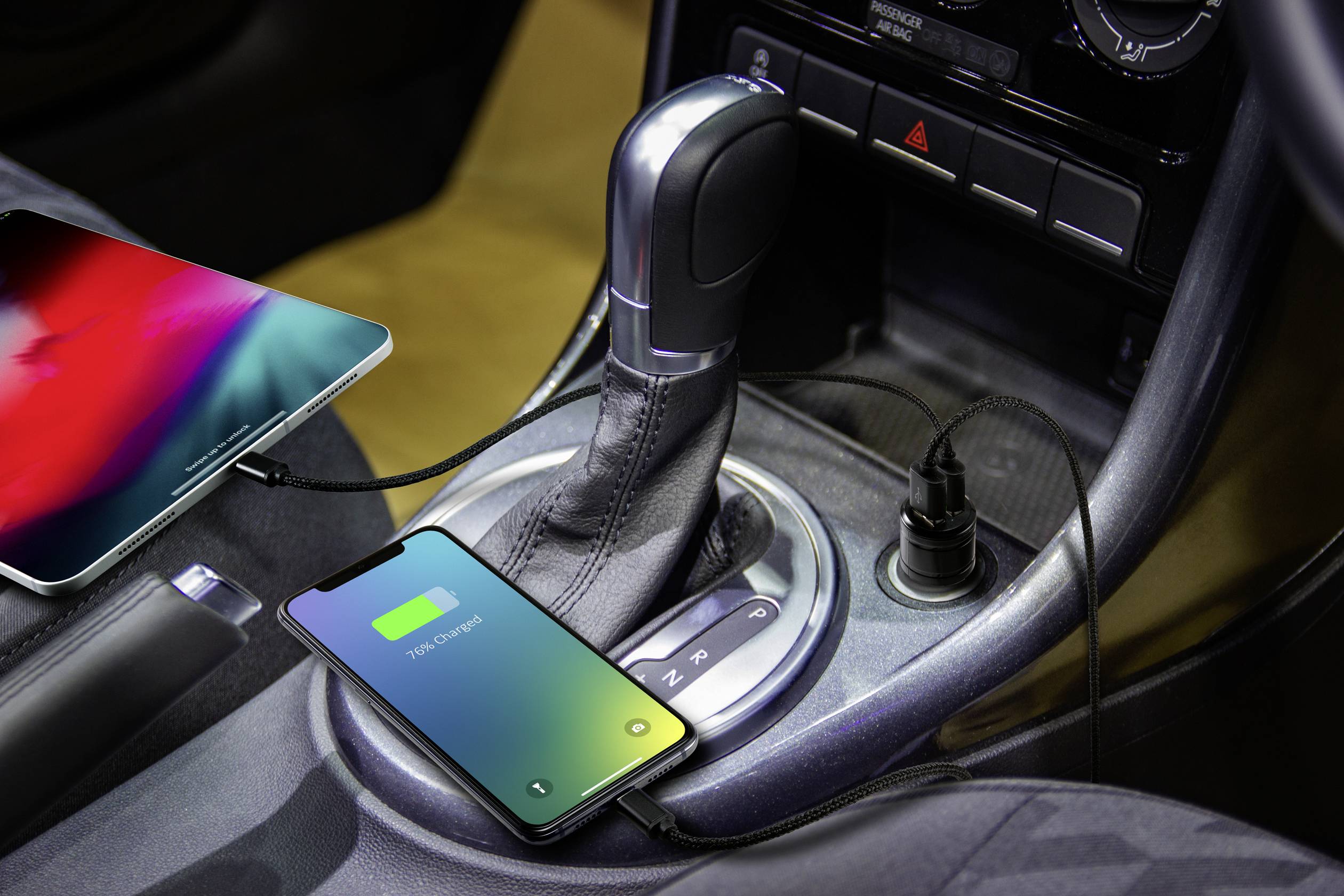 VOLTCRAFT CPS-36W USB Ladegerät 36W 2x USB-A Schwarz KFZ