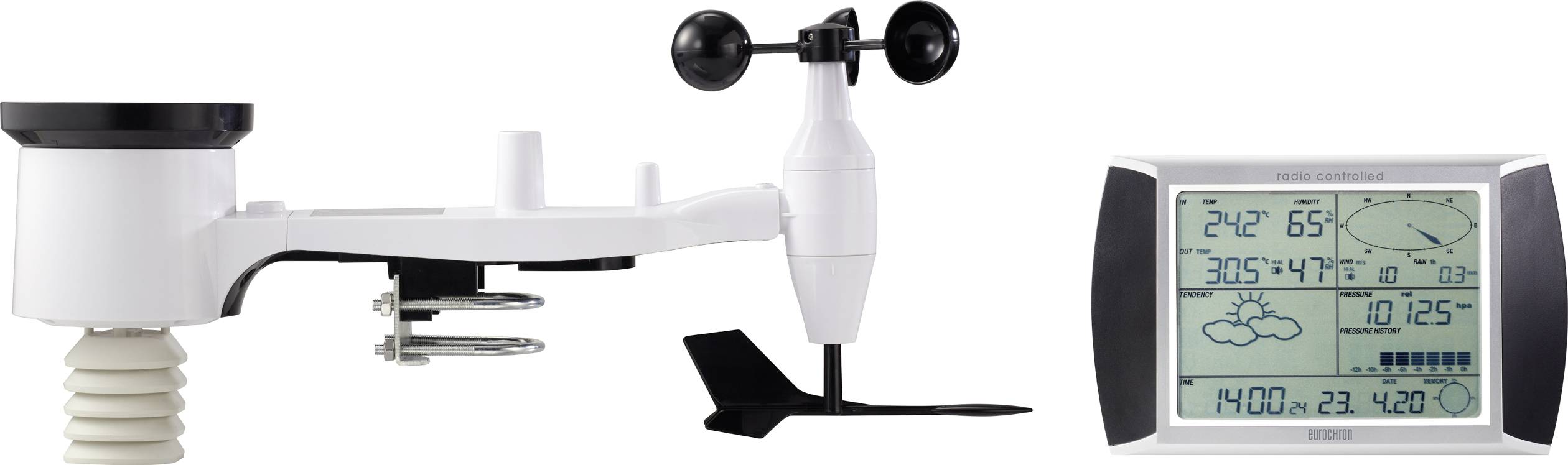 Eurochron EC-4406172 Funk-Wetterstation Vorhersage für 1 Tag