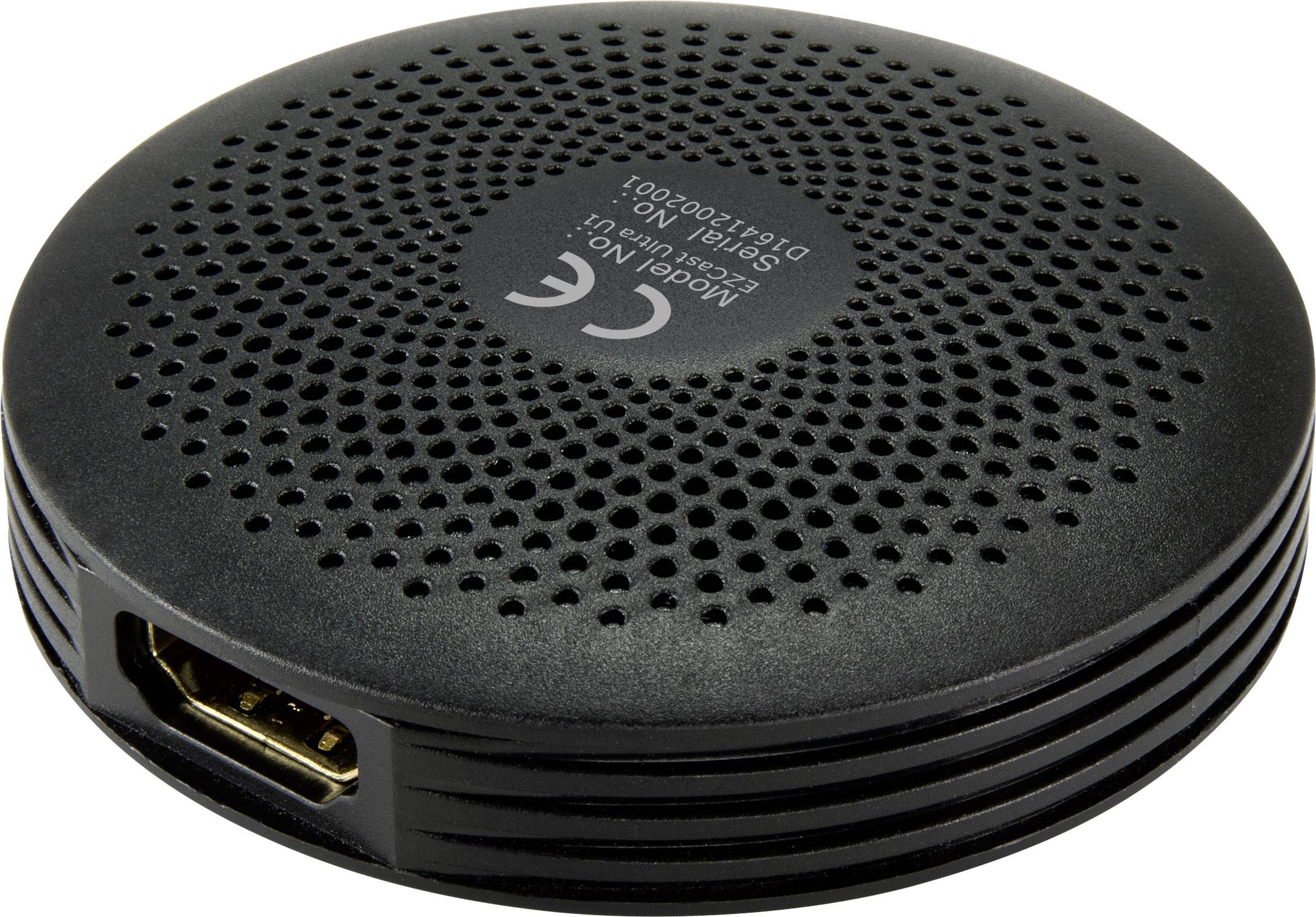 Renkforce Renkcast Streaming Mediaplayer 4K, HDR, AirPlay, DLNA, Miracast, mit Amazon Alexa steuerbar, mit Google Home steuerbar