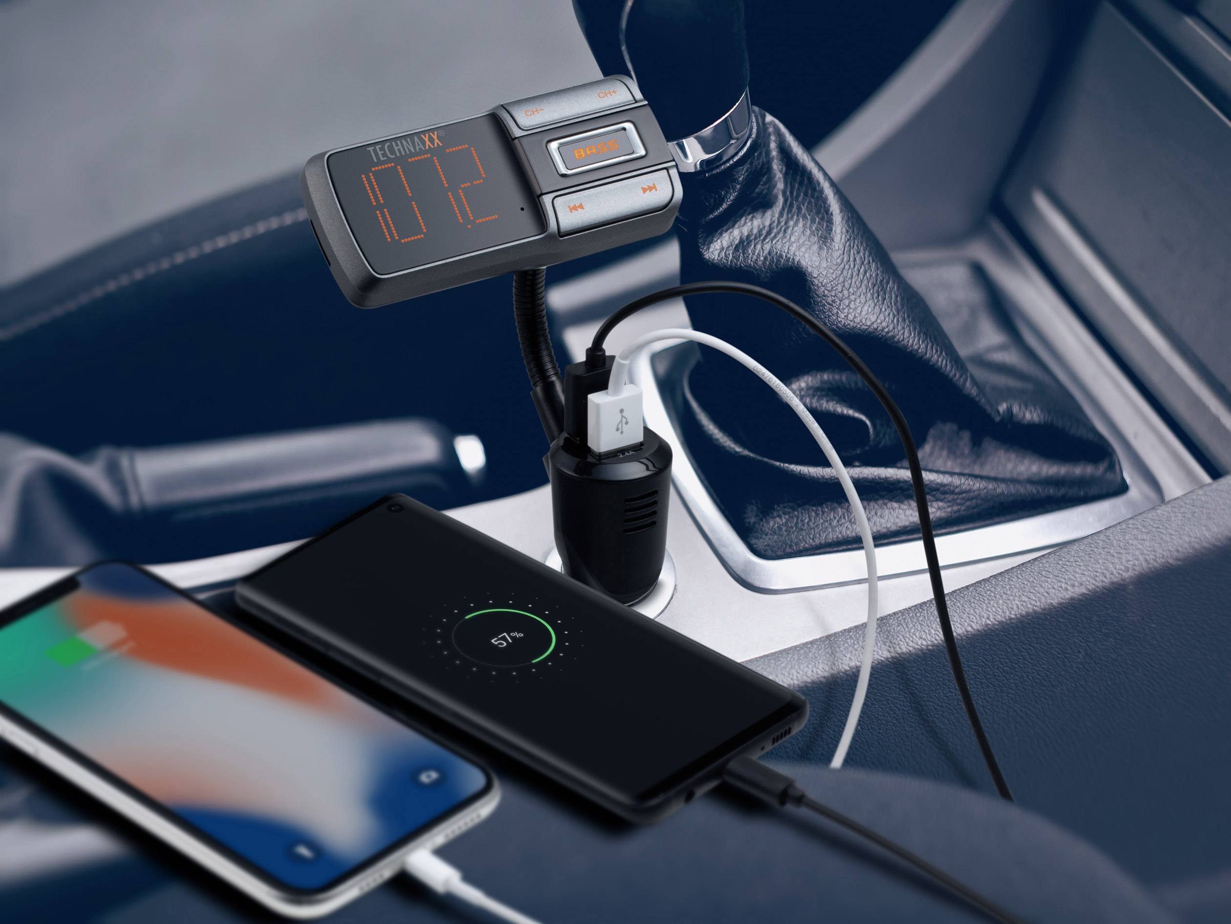 Technaxx FMT1350BT FM Transmitter inkl. Freisprechfunktion