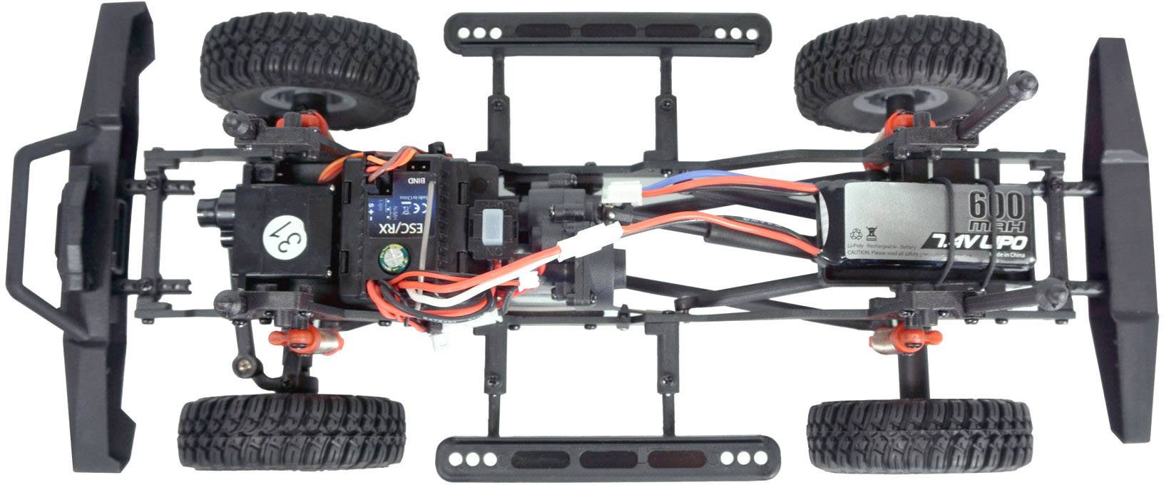Amewi AMXRock AM18 Scale Brushed 1:18 RC Modellauto Elektro Geländewagen Allradantrieb (4WD) RtR 2,4 GHz inkl. Akku und Ladekabel