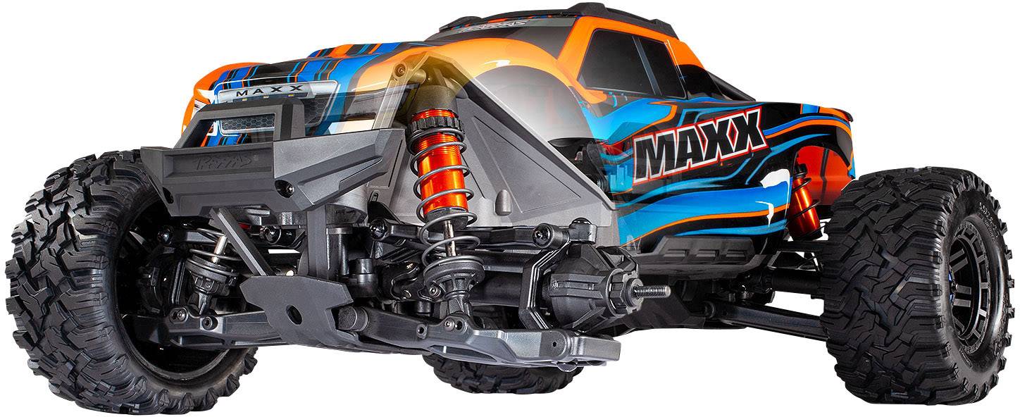 Traxxas Maxx TSM SR Orange Brushless RC Modellauto Elektro Monstertruck Allradantrieb (4WD) RtR 2,4GHz