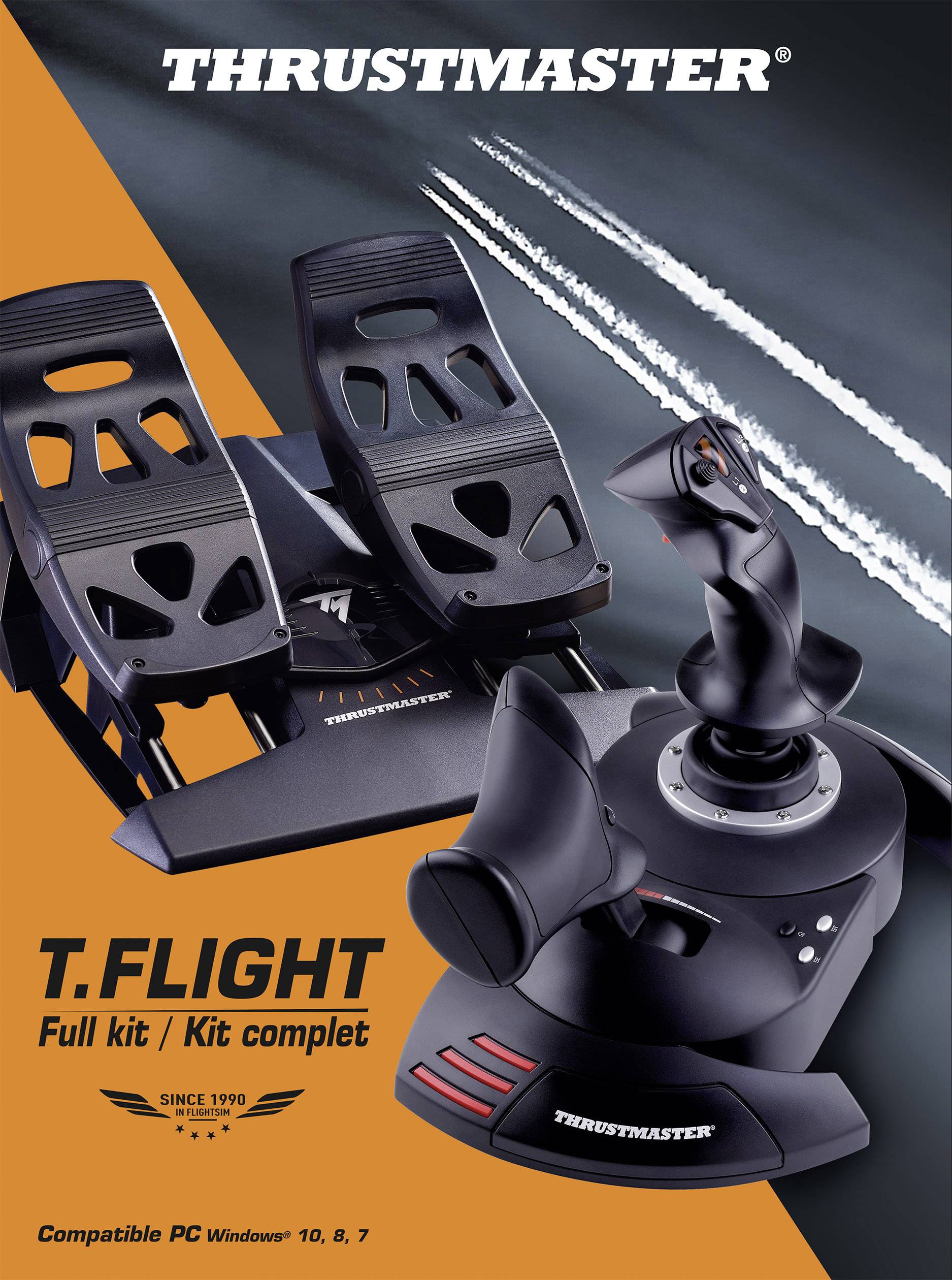 Thrustmaster T.Flight Full Kit Flugsimulator-Controller RJ12, USB PC Schwarz inkl. Pedale