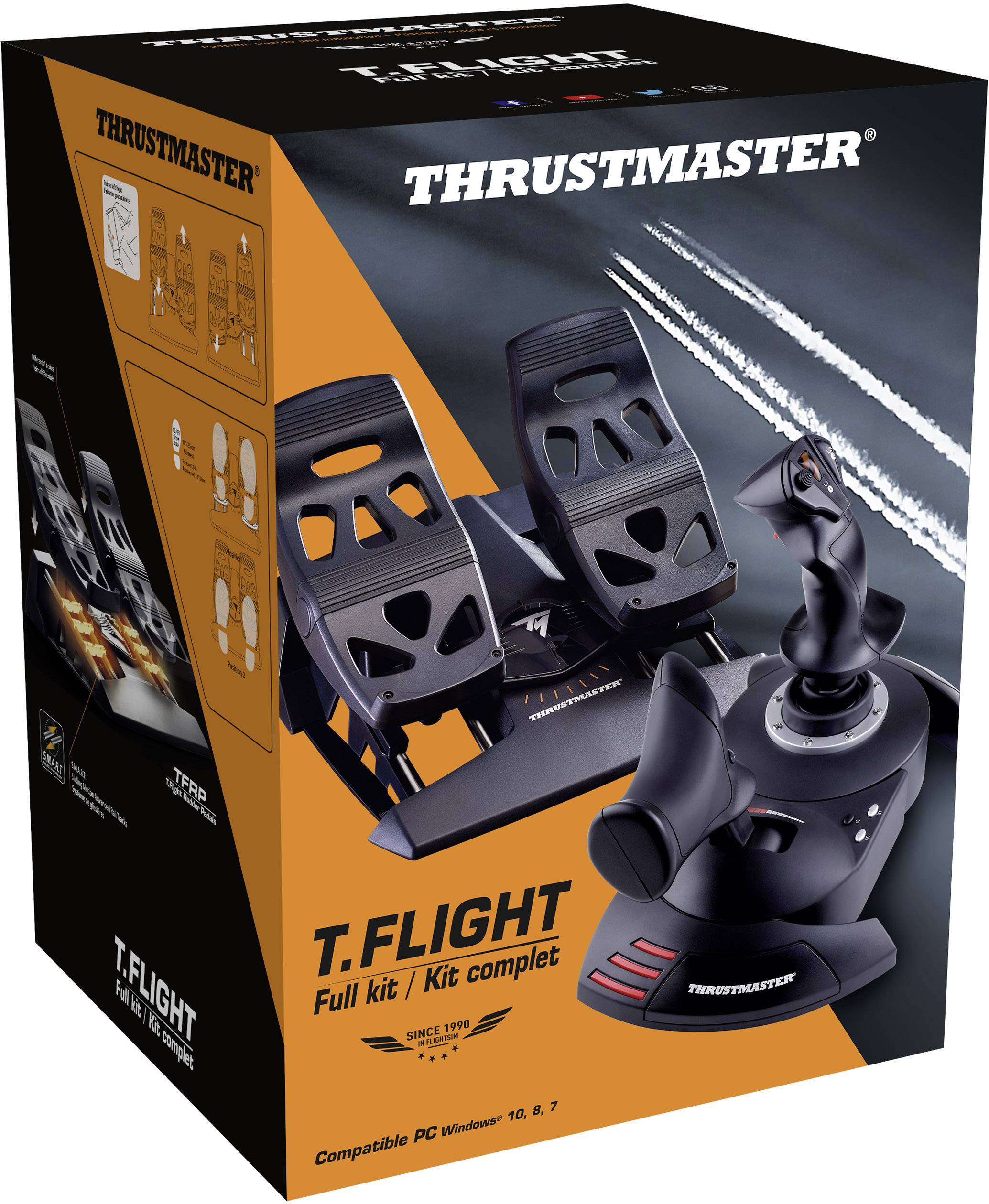 Thrustmaster T.Flight Full Kit Flugsimulator-Controller RJ12, USB PC Schwarz inkl. Pedale