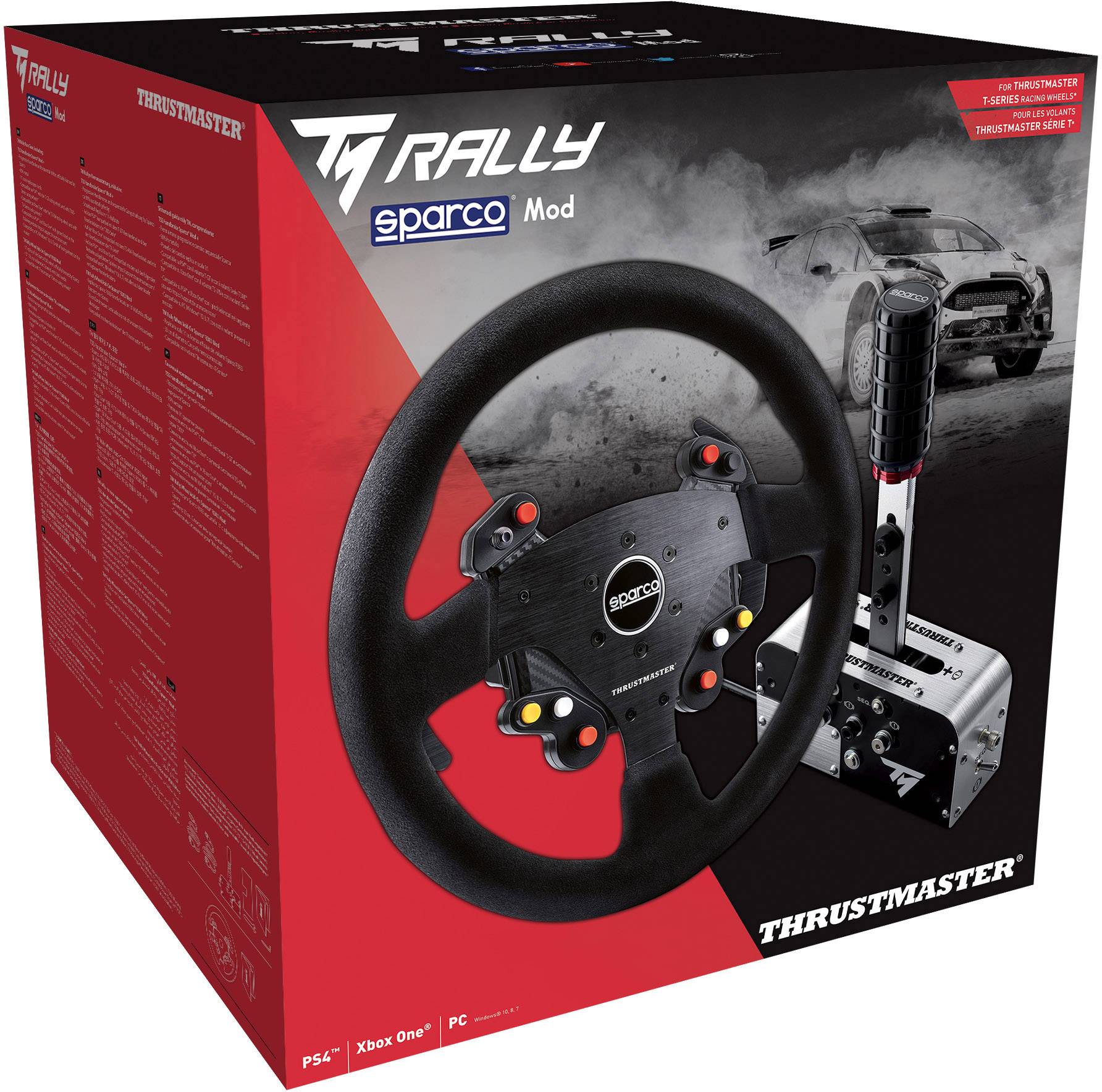 Thrustmaster TM Rally Race Gear Sparco Mod Lenkrad Add-On USB PC, PlayStation 4, Xbox One Schwarz