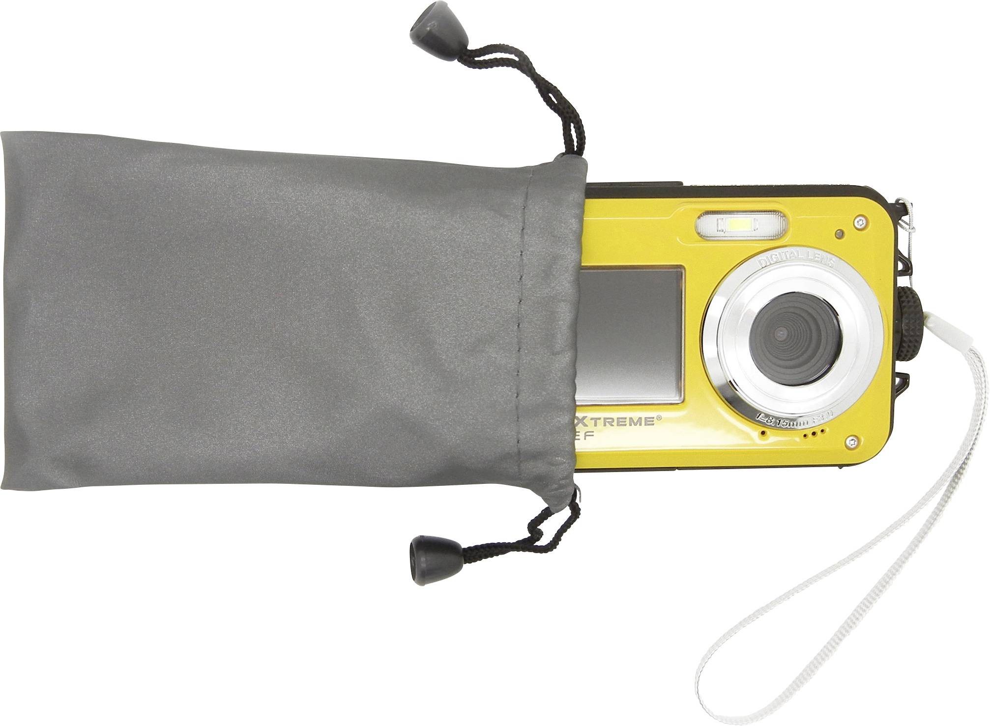 GoXtreme Reef Yellow Digitalkamera 24 Megapixel Gelb Full HD Video, Wasserdicht bis 3 m, Unterwasserkamera, Stoßfest, mit