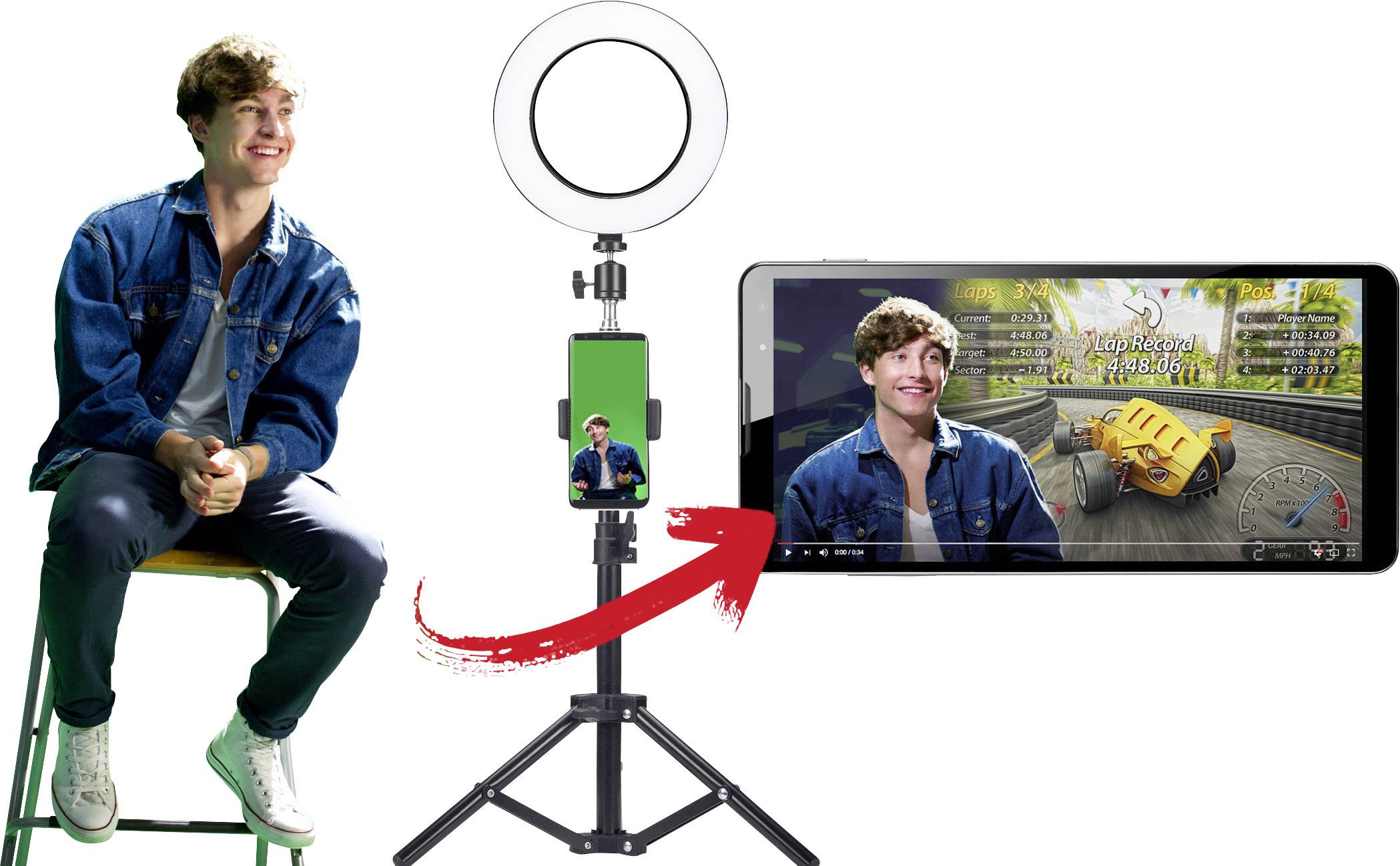 Easypix MyStudio greenscreen Bilderfassungs-set