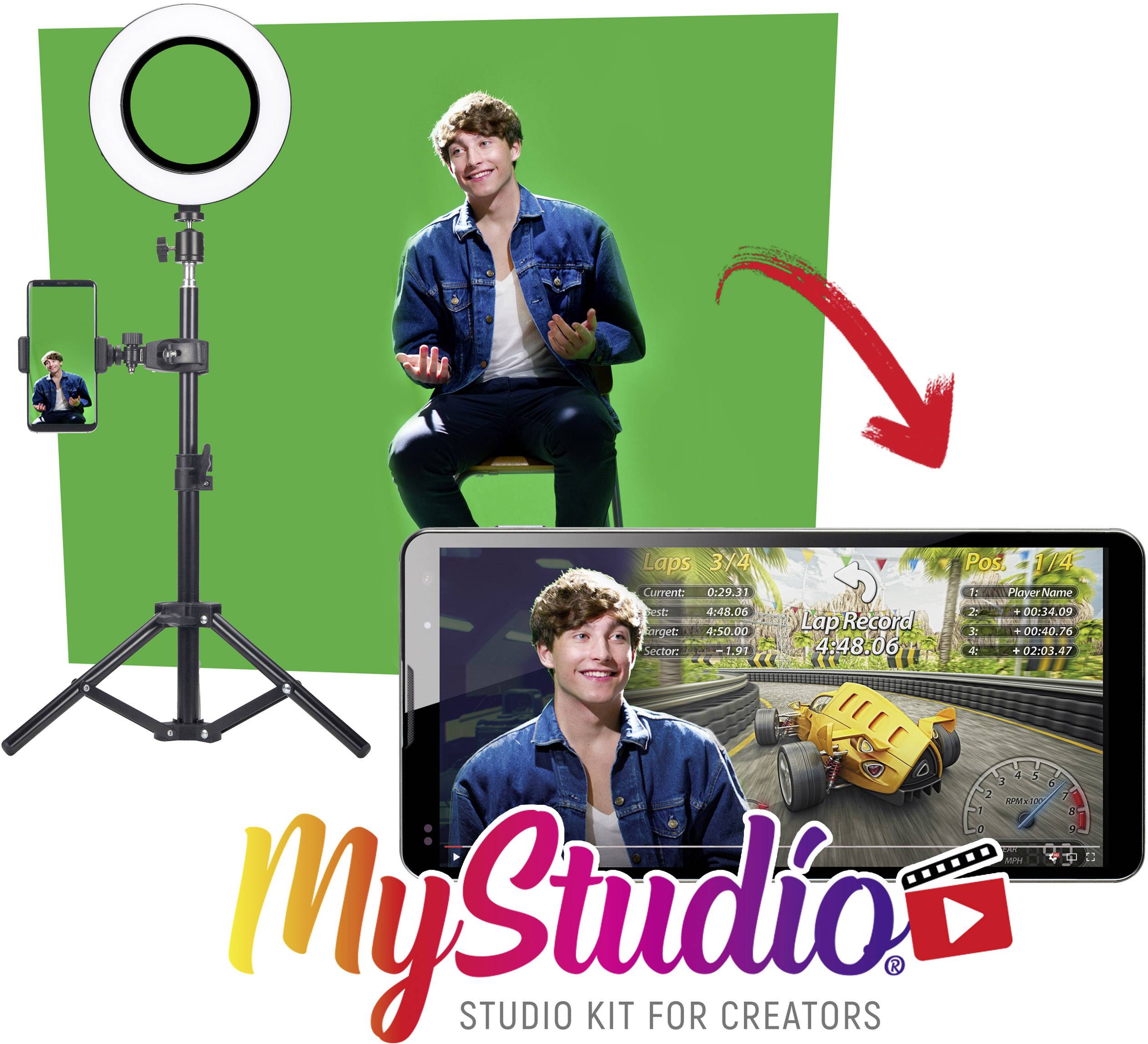 Easypix MyStudio greenscreen Bilderfassungs-set
