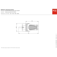 PCE 0512-sr Schutzkontaktstecker Vollgummi, Thermoplast 250V Schwarz, Rot IP54 PCE 0512-sr Schutzkontaktstecker Vollgummi, Thermoplast 250V Schwarz, Rot IP54