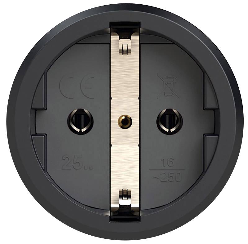 PCE 2521-sr Schutzkontaktkupplung Vollgummi, Thermoplast 250V Schwarz, Rot IP54