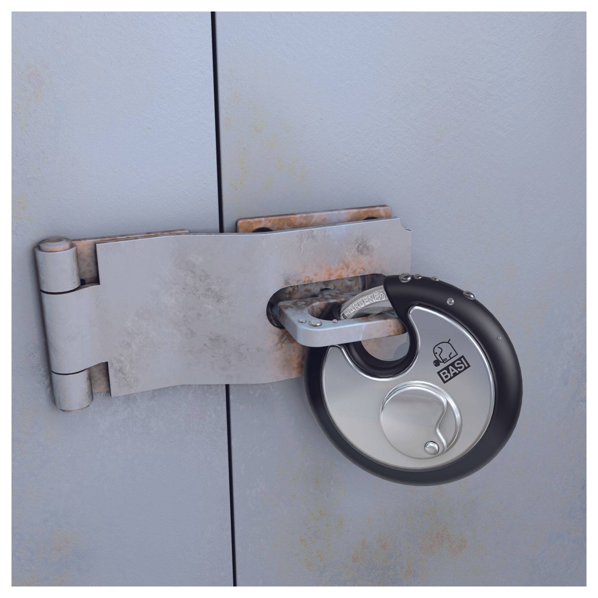 Basi 6100-7021-1SCHW Vorhängeschloss gleichschließend Schwarz