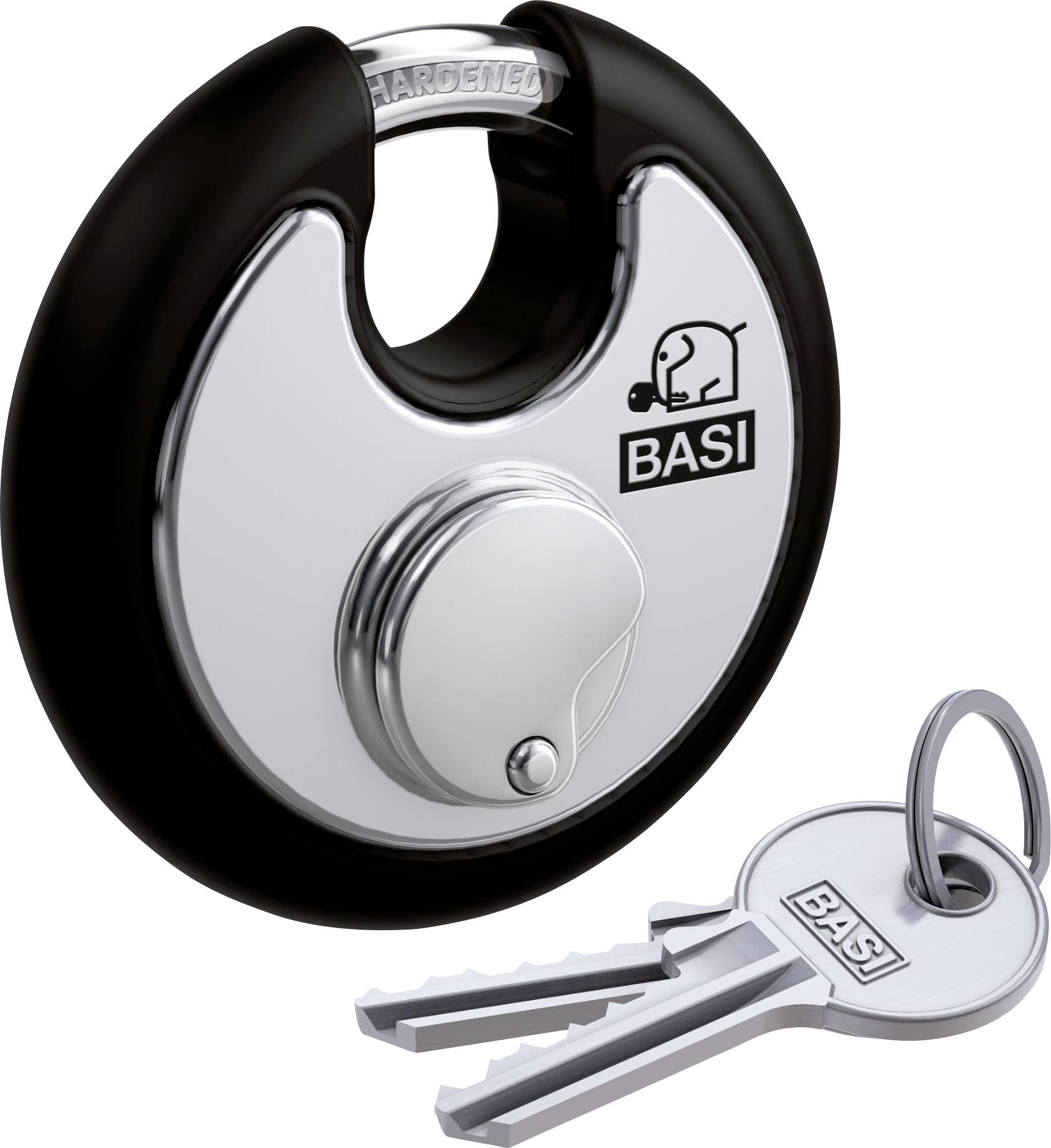 Basi 6100-7021-2SCHW Vorhängeschloss gleichschließend