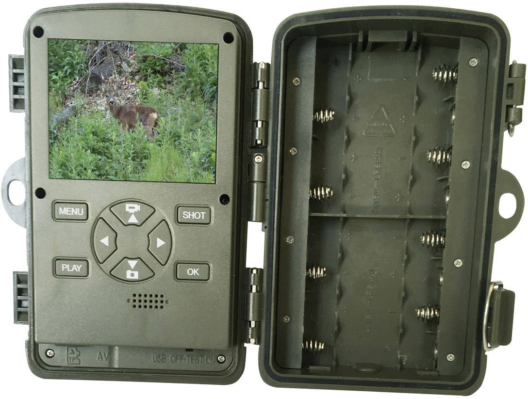 Berger & Schröter Wifi 4K Full HD 20MP Wildkamera Black LEDs, Tonaufzeichnung, WLAN, Zeitrafferfunktion Camouflage Grün