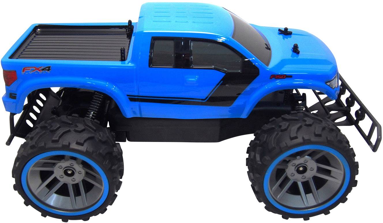 Amewi Ford F150 Blau Brushless 1:8 RC Modellauto Elektro Monstertruck  RtR 2,4 GHz Inkl. Akku und Ladegerät
