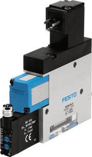 FESTO Vakuumsaugdüse VADM-140-P 162518 26.4 V/DC G 1/8, Schalldämpfer Nennweite (Details) 1.4 mm Gehäusematerial Aluminium-Knetlegierung Dichtungsm