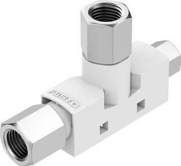 FESTO Vakuumsaugdüse VN-14-H-T4-PI4-VI5-RI5 193502G 1/8, G 1/4 Nennweite (Details) 1.4mm Gehäusematerial POM Dichtungsmaterial NBR