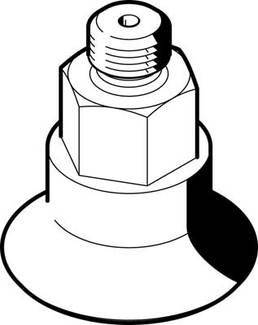 FESTO Vakuumsauger ESS-40-GT-M6 525972 Nennweite (Details) 2.5mm