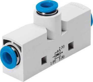 FESTO Vakuumsaugdüse VN-05-H-T2-PQ1-VQ1-RQ1 526100 QS-4 Nennweite (Details) 0.45mm Gehäusematerial POM Dichtungsmaterial NBR