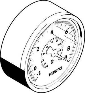FESTO Vakuummeter VAM-63-V1/9-R1/4-EN 537814 R 1/4