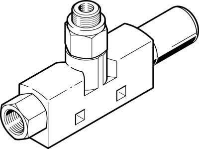 FESTO Vakuumsaugdüse VN-10-L-T3-PI4-VA4-RO1 543315G 1/8