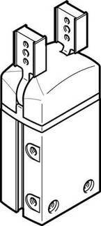 FESTO 1310162 DHRS-25-A Radialgreifer Gehäusematerial: Aluminium-Knetlegierung 1St.