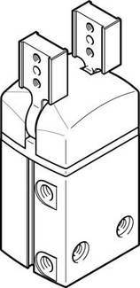 FESTO 1310167 DHRS-40-A-NC Radialgreifer Gehäusematerial: Aluminium-Knetlegierung 1St.