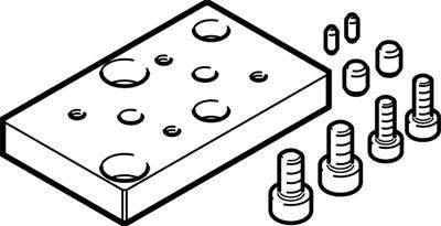 FESTO Adapterbausatz 8080760 EHAM-E20-40-E19-25 1St.