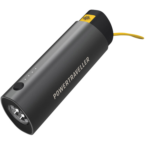 Power Traveller Merlin 15 Powerbank 3350 mAh Li-Ion USB-A, USB-C® Schwarz Outdoor, Taschenlampe, St