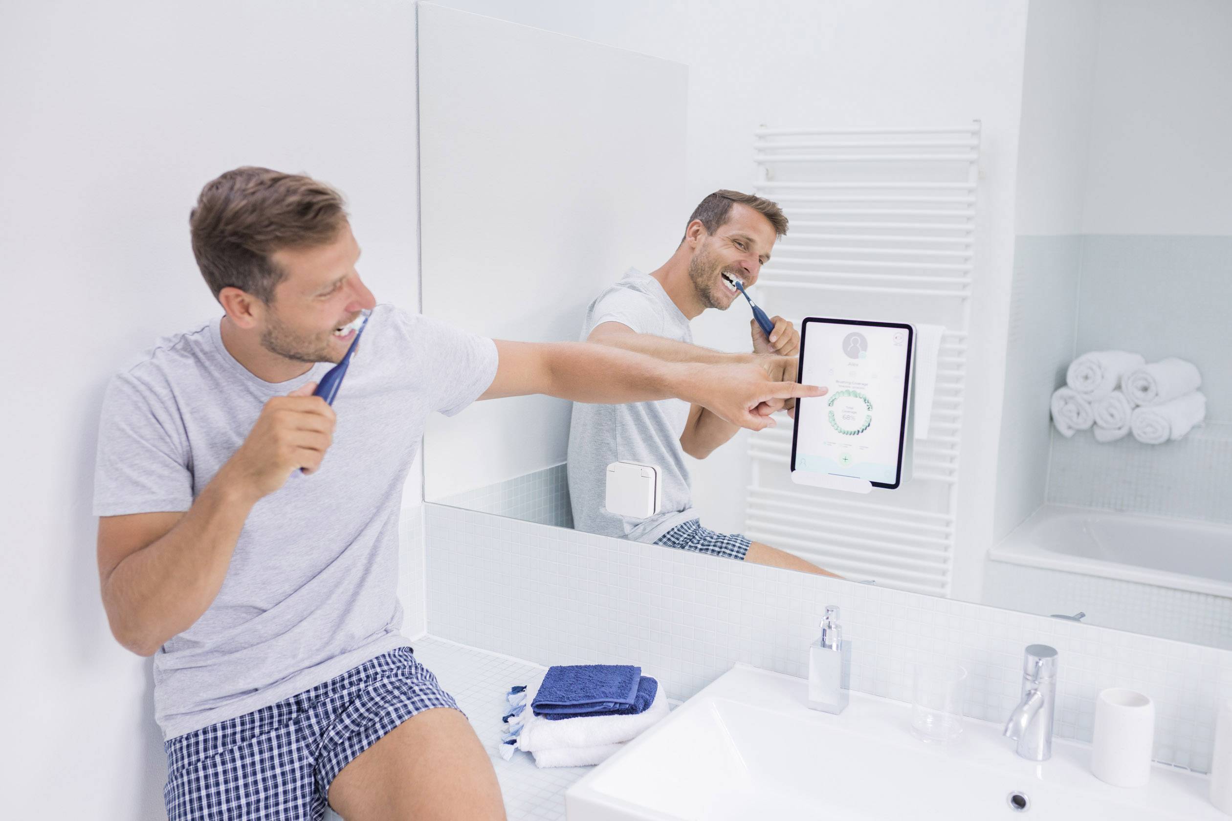 Playbrush Smart One Navy 5162020 Elektrische Zahnbürste Schallzahnbürste Navy