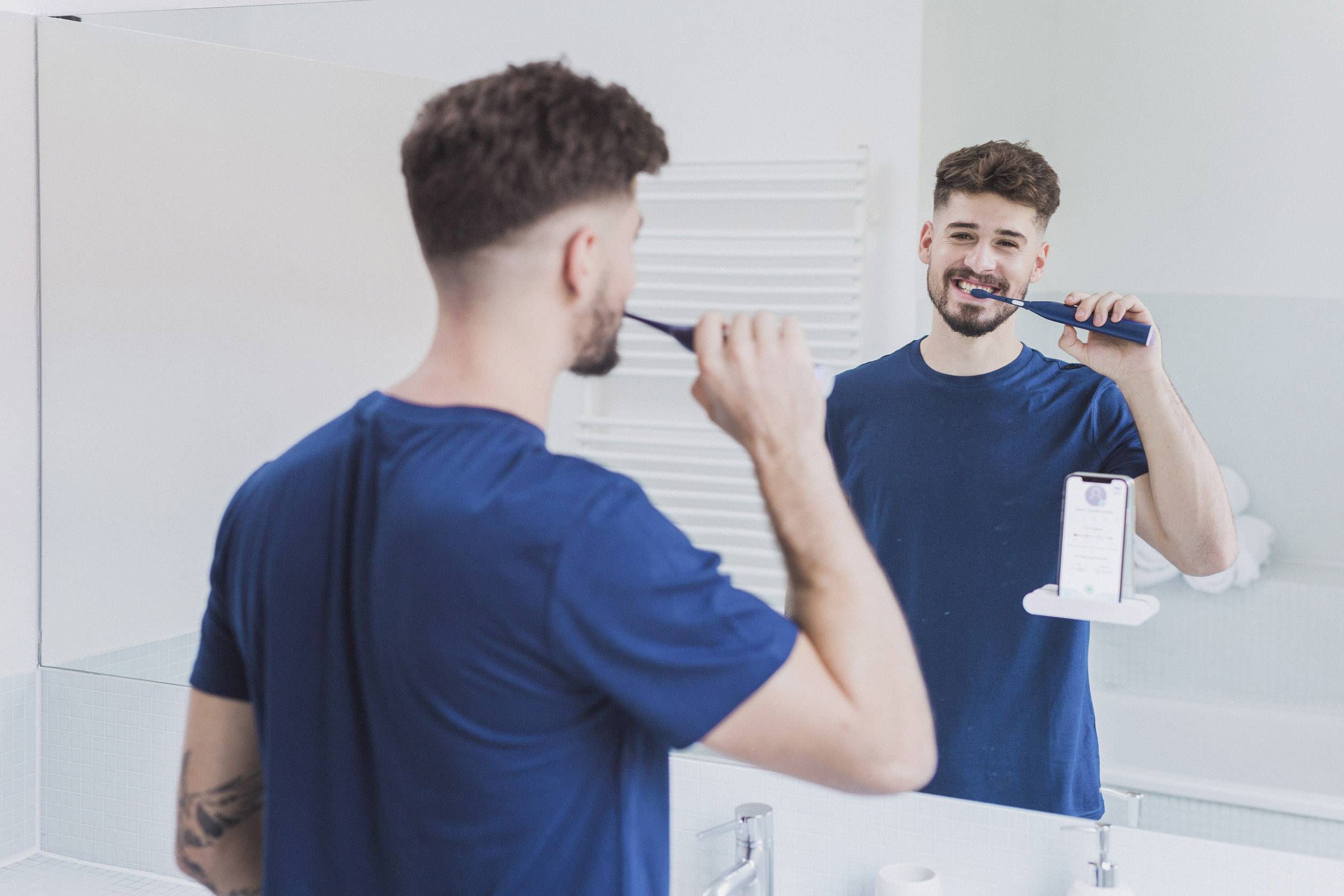 Playbrush Smart One Navy 5162020 Elektrische Zahnbürste Schallzahnbürste Navy