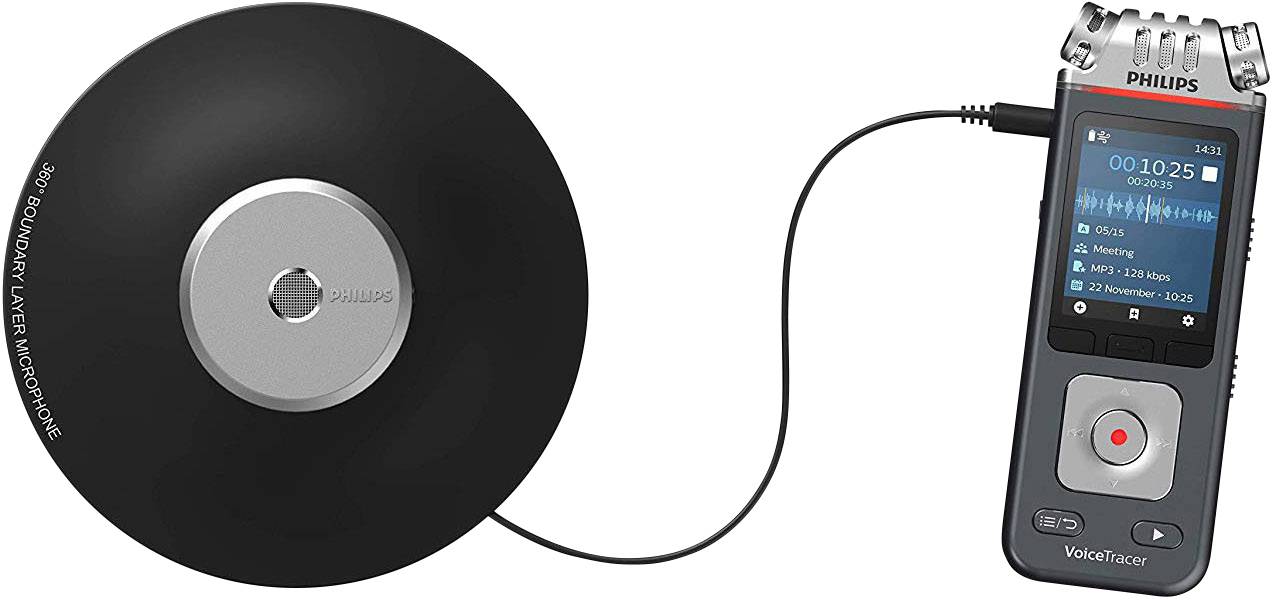 Philips DVT-8110 Digitales Diktiergerät Aufzeichnungsdauer (max.) 2147h Anthrazit, Chrom