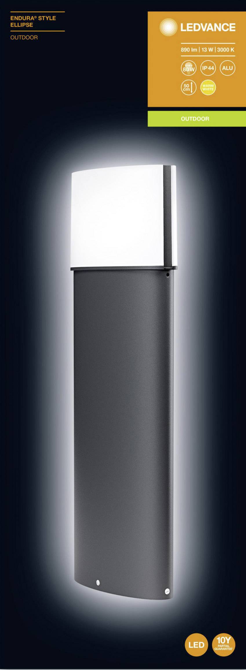 LEDVANCE 4058075205093 ENDURA® STYLE ELLIPSE L LED-Außenstandleuchte