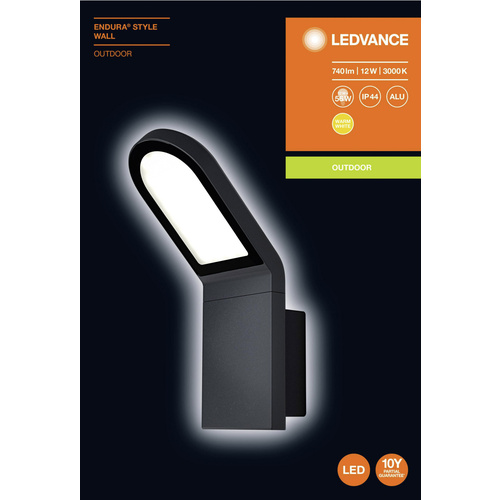 LEDVANCE ENDURA® STYLE WALL L 4058075214132 Applique LED extérieure gris foncé