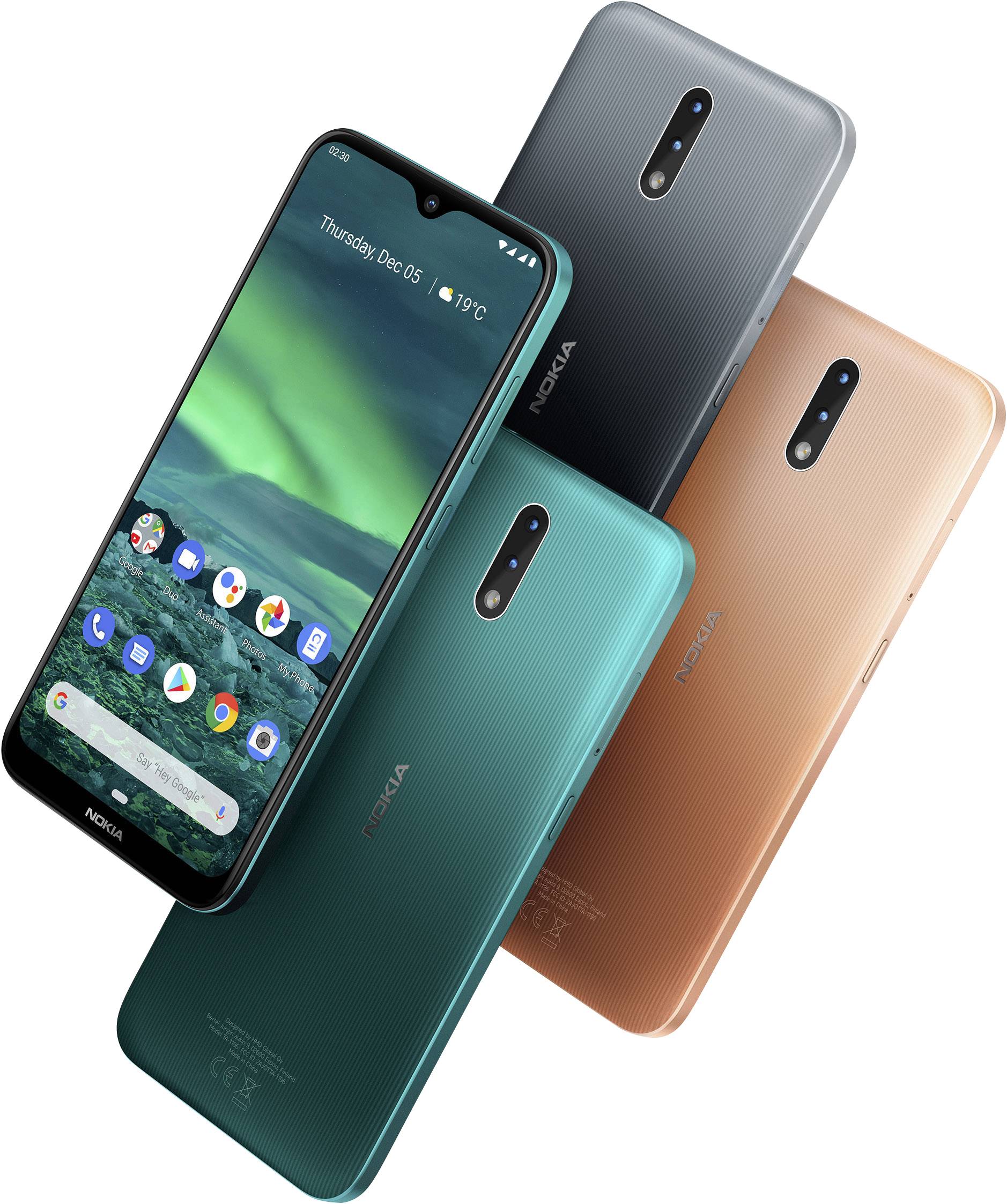 Nokia 2.3 Sand Smartphone 32 GB 15.7 cm (6.2 Zoll) Sand Android™ 9.0 Dual-SIM