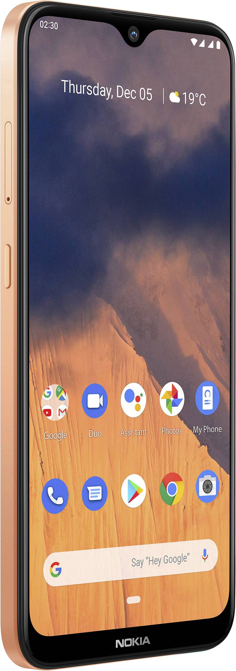 Nokia 2.3 Sand Smartphone 32 GB 15.7 cm (6.2 Zoll) Sand Android™ 9.0 Dual-SIM