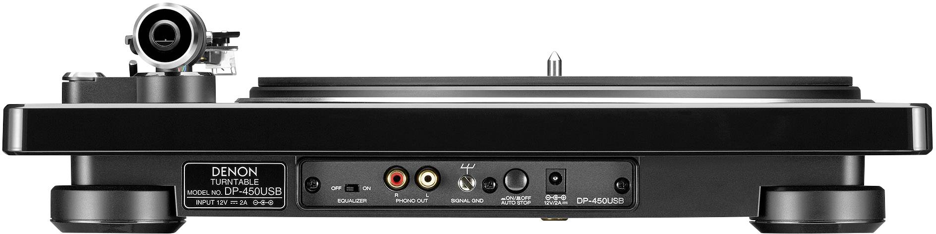 Denon DP450USBBKEM USB-Plattenspieler Riemenantrieb Schwarz