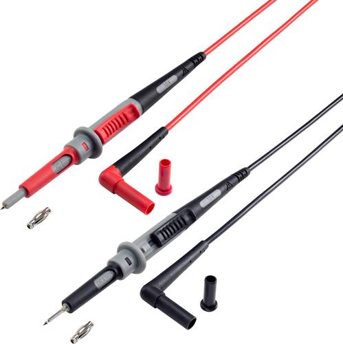 VOLTCRAFT MS-4PS-E Sicherheits-Messleitung 4 mm Sicherheits-Stecker Prüfspitze 1.00 m Schwarz, Rot