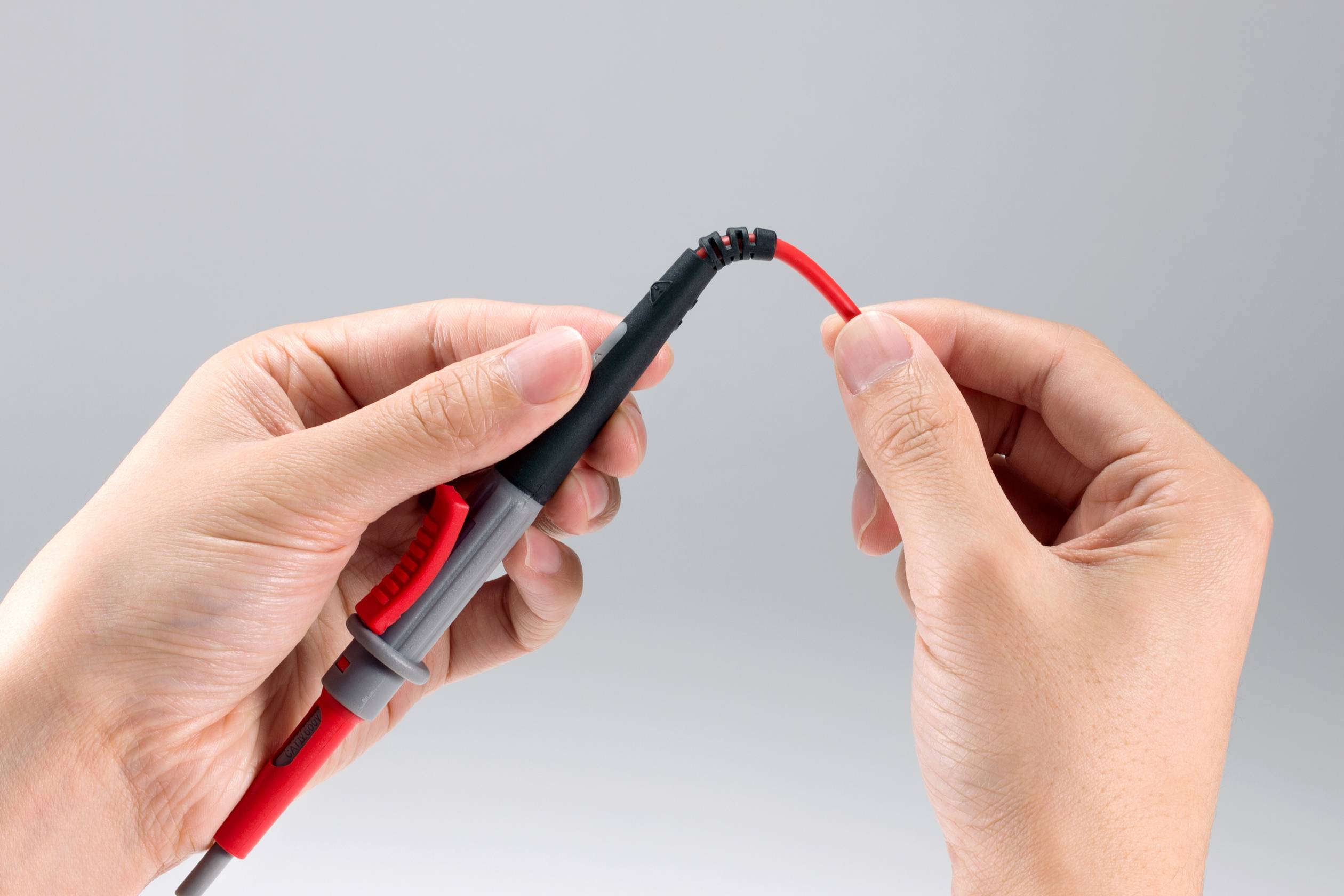 VOLTCRAFT MS-4PS-E Sicherheits-Messleitung 4mm Sicherheits-Stecker Prüfspitze 1.00m Schwarz, Rot 1St.