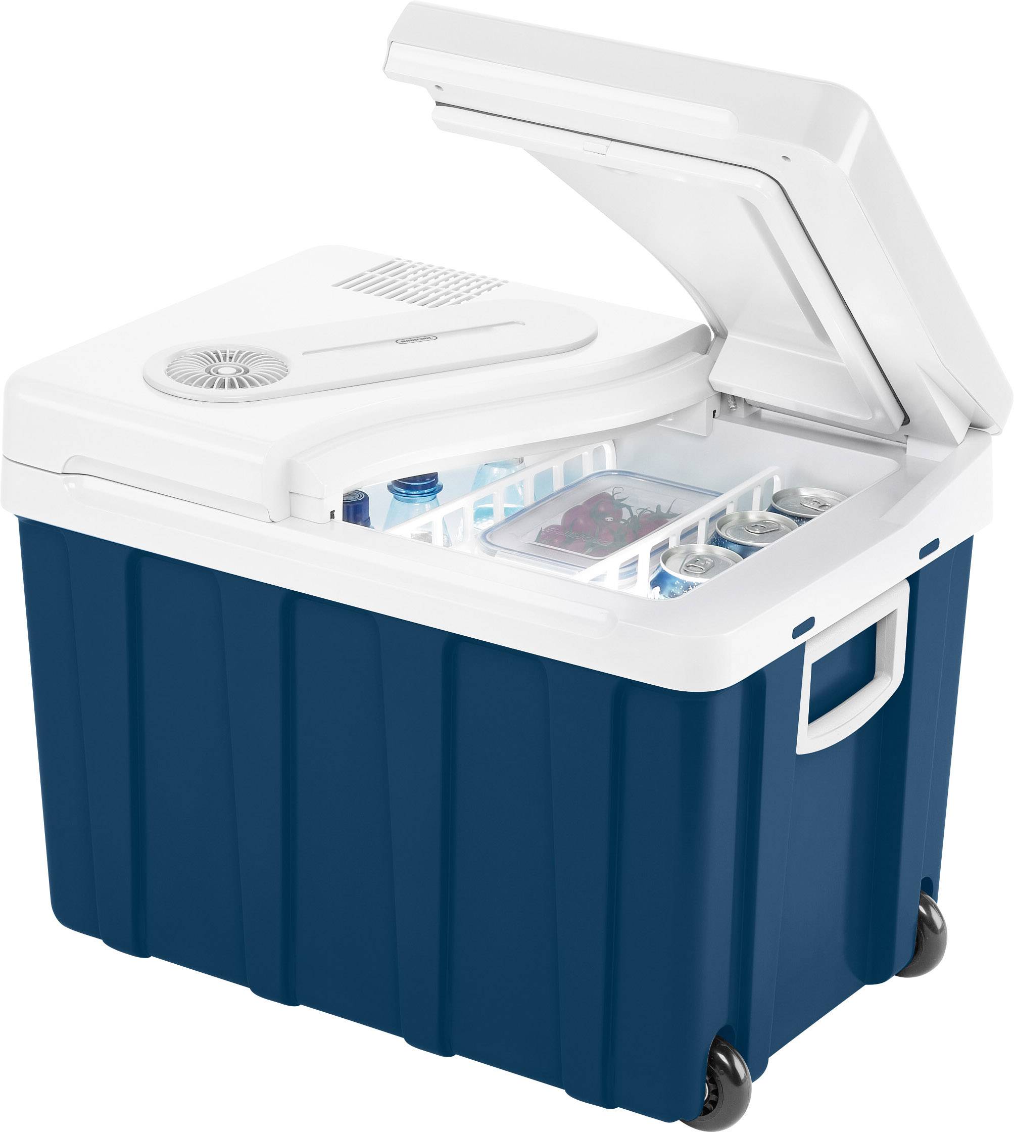 MobiCool MQ40W 12/230 V Kühlbox EEK: F (A - G) Thermoelektrisch 12 V, 230 V Blau 40 l 18 °C unter Umgebungstemperatur