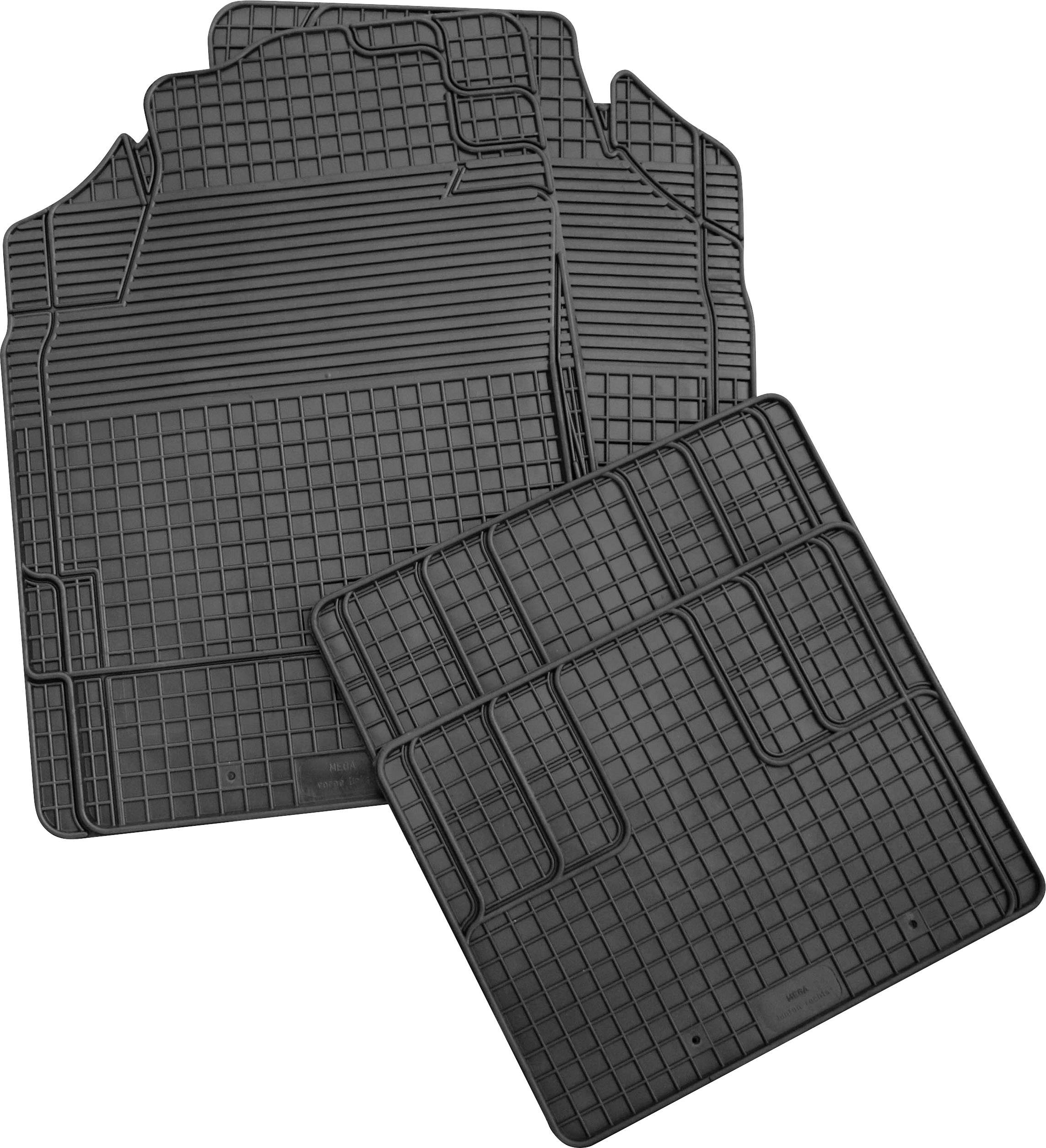 HP Autozubehör 16544 Fußmatte (universell) Passend für (Auto-Marke): Universal Kautschuk (L x B x H) 2 mm x 49.5 cm x 69.5 cm Schwarz