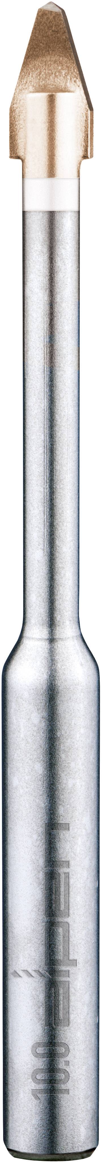 Ein zylindrischer Metallbohrer mit einer Kupferspitze, geeignet für präzises Bohren in festen Materialien.