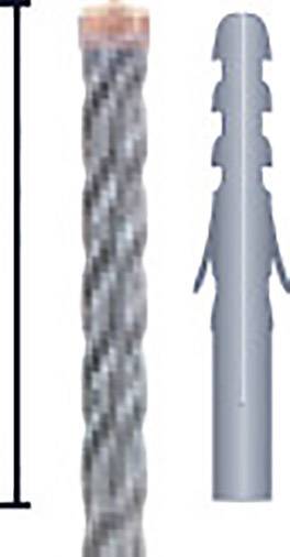 Alpen 0081500800100 Hammerbohrer 8mm Gesamtlänge 160mm SDS-Plus 1St.