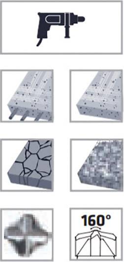 Alpen 0081500800100 Hammerbohrer 8mm Gesamtlänge 160mm SDS-Plus 1St.