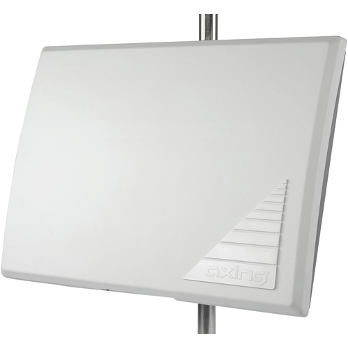 Axing TAA00320 Aktive DVB-T/T2 Flachantenne Innenbereich, Außenbereich Verstärkung: 22 dB Weiß