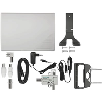 Axing TAA00320 Aktive DVB-T/T2 Flachantenne Innenbereich, Außenbereich Verstärkung: 22 dB Weiß Axing TAA00320 Aktive DVB-T/T2 Flachantenne Innenbereich, Außenbereich Verstärkung: 22 dB Weiß