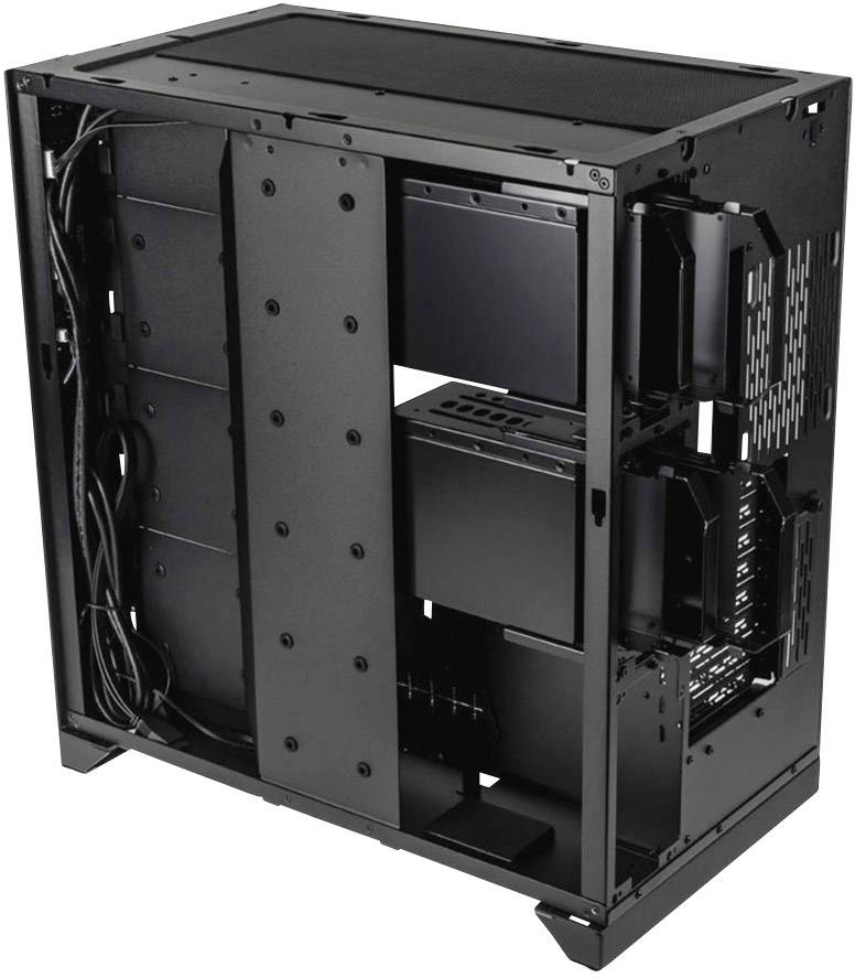 Lian Li O11Dynamic XL Midi-Tower Gaming-Gehäuse Schwarz Integrierte Beleuchtung, Seitenfenster, Staubfilter