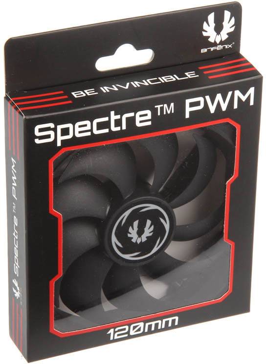 Bitfenix Spectre PWM PC-Gehäuse-Lüfter Schwarz (B x H x T) 120 x 120 x 25 mm