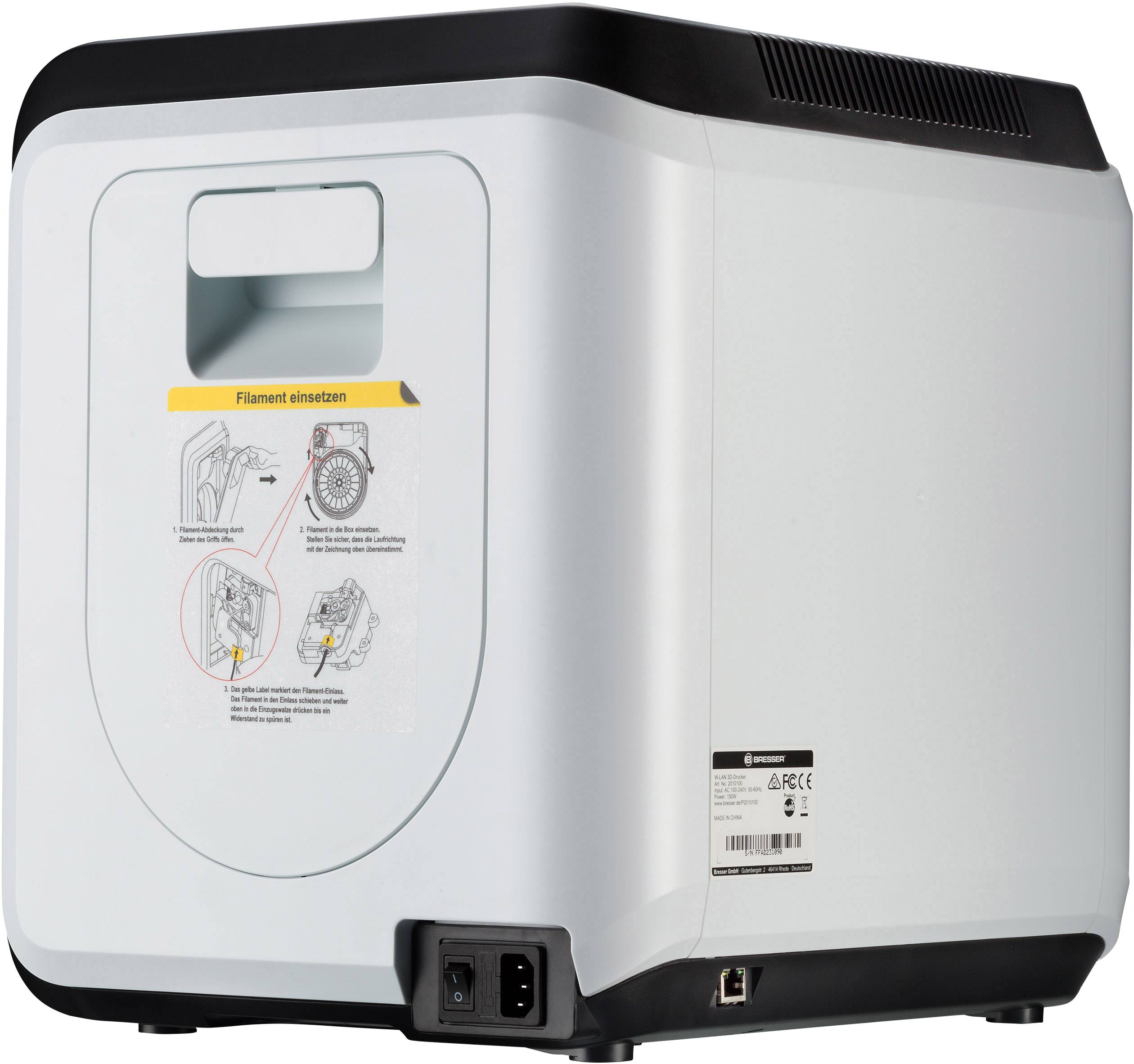 Bresser Optik WLAN 3D 3D Drucker beheizbares Druckbett, inkl. Filament, integrierte Kamera